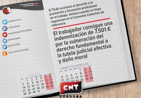 Artículo TSJA RECONOCE EL DERECHO DE LOS TRABAJADORES A LA PROMOCIÓN Y FORMACIÓN PROFESIONAL EN EL TRABAJO